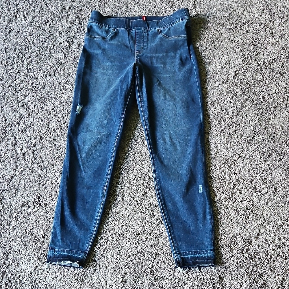 SPANX Blue Skinny Jeans Classic Fit